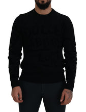 Load image into Gallery viewer, Dolce &amp; Gabbana Elegant Black Logo Wool Sweater

