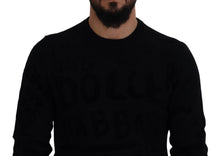 Load image into Gallery viewer, Dolce &amp; Gabbana Elegant Black Logo Wool Sweater
