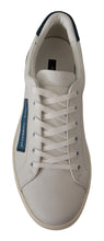 Load image into Gallery viewer, Dolce &amp; Gabbana Chic White Leather Low-Top Sneakers
