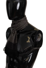 Load image into Gallery viewer, Dolce &amp; Gabbana Brown Geometric Patterned Shawl Wrap Fringe Scarf
