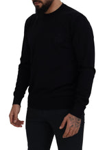 Load image into Gallery viewer, Dolce &amp; Gabbana Black Virgin Wool Crewneck Pullover  Sweater
