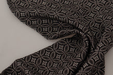 Load image into Gallery viewer, Dolce &amp; Gabbana Brown Geometric Patterned Shawl Wrap Fringe Scarf
