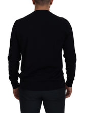 Load image into Gallery viewer, Dolce &amp; Gabbana Black Virgin Wool Crewneck Pullover  Sweater
