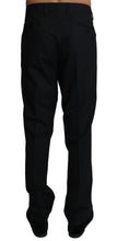 Load image into Gallery viewer, Dolce &amp; Gabbana Elegant Black Formal Wool Blend Trousers
