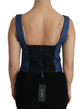 Load image into Gallery viewer, Dolce &amp; Gabbana Elegant Sleeveless Bustier Top in Blue
