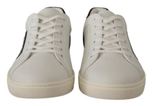 Load image into Gallery viewer, Dolce &amp; Gabbana Elegant White Leather Low Top Sneakers
