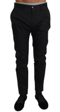 Load image into Gallery viewer, Dolce &amp; Gabbana Elegant Black Formal Wool-Blend Trousers
