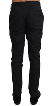 Load image into Gallery viewer, Dolce &amp; Gabbana Elegant Black Formal Wool-Blend Trousers
