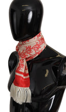 Load image into Gallery viewer, Dolce &amp; Gabbana Elegant Silk Men&#39;s Scarf Wrap - Red Coral Print
