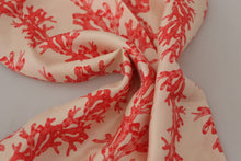 Load image into Gallery viewer, Dolce &amp; Gabbana Elegant Silk Men&#39;s Scarf Wrap - Red Coral Print
