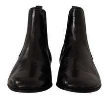 Load image into Gallery viewer, Dolce &amp; Gabbana Black Leather Derby Boots Ankle
