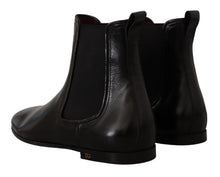 Load image into Gallery viewer, Dolce &amp; Gabbana Black Leather Derby Boots Ankle
