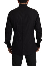 Load image into Gallery viewer, Dolce &amp; Gabbana Black GOLD Slim Fit Tuxedo Dress Shirt
