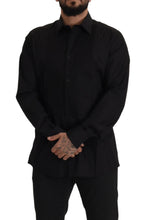 Load image into Gallery viewer, Dolce &amp; Gabbana Black GOLD Slim Fit Tuxedo Dress Shirt
