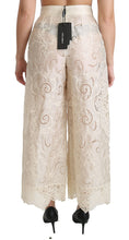 Load image into Gallery viewer, Dolce &amp; Gabbana Elegant High Waist Palazzo Cropped Pants
