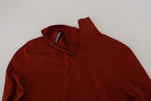 Load image into Gallery viewer, Dolce &amp; Gabbana Elegant Maroon Collar Zip Sweater
