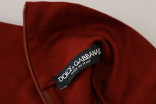 Load image into Gallery viewer, Dolce &amp; Gabbana Elegant Maroon Collar Zip Sweater
