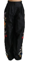 Load image into Gallery viewer, Dolce &amp; Gabbana Elegant High Waist Wide Leg Floral Pants

