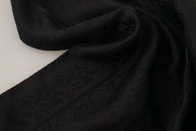 Load image into Gallery viewer, Dolce &amp; Gabbana Black Flora Design Mens Square Handkerchief Scarf
