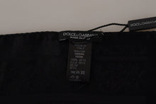 Load image into Gallery viewer, Dolce &amp; Gabbana Black Flora Design Mens Square Handkerchief Scarf
