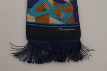 Load image into Gallery viewer, Dolce &amp; Gabbana Multicolor Patterned Wrap Shawl Fringe Scarf
