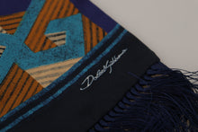 Load image into Gallery viewer, Dolce &amp; Gabbana Multicolor Patterned Wrap Shawl Fringe Scarf
