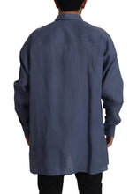 Load image into Gallery viewer, Dolce &amp; Gabbana Elegant Dark Blue Linen Dress Shirt
