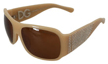 Load image into Gallery viewer, Dolce &amp; Gabbana Elegant Cream Swarovski Sunglasses
