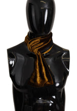 Load image into Gallery viewer, Dolce &amp; Gabbana Brown Mens Shawl Warm Neck Wrap Fringe Silk Scarf
