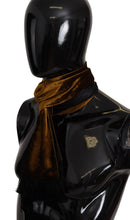 Load image into Gallery viewer, Dolce &amp; Gabbana Brown Mens Shawl Warm Neck Wrap Fringe Silk Scarf
