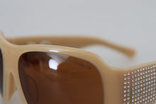 Load image into Gallery viewer, Dolce &amp; Gabbana Elegant Cream Swarovski Sunglasses
