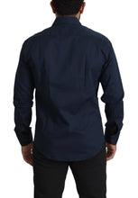 Load image into Gallery viewer, Roberto Cavalli Navy Elegance Cotton Dress Shirt
