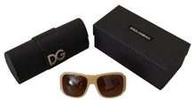 Load image into Gallery viewer, Dolce &amp; Gabbana Elegant Cream Swarovski Sunglasses
