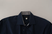 Load image into Gallery viewer, Roberto Cavalli Navy Elegance Cotton Dress Shirt
