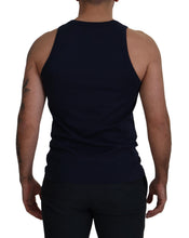 Load image into Gallery viewer, Dolce &amp; Gabbana Blue Cotton Sleeveless Logo Men T-shirt
