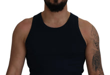 Load image into Gallery viewer, Dolce &amp; Gabbana Blue Cotton Sleeveless Logo Men T-shirt
