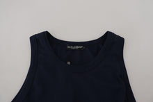 Load image into Gallery viewer, Dolce &amp; Gabbana Blue Cotton Sleeveless Logo Men T-shirt
