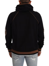 Load image into Gallery viewer, Dolce &amp; Gabbana Black Brown Leopard Cotton Hooded Pullover Sweater
