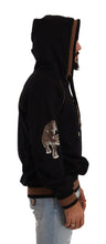 Load image into Gallery viewer, Dolce &amp; Gabbana Black Brown Leopard Cotton Hooded Pullover Sweater
