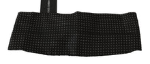 Load image into Gallery viewer, Dolce &amp; Gabbana Elegant Black Dotted Silk Cummerbund
