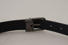 Load image into Gallery viewer, Dolce &amp; Gabbana Elegant Dark Blue Leather Belt
