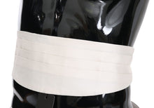 Load image into Gallery viewer, Dolce &amp; Gabbana Elegant Silk White Patterned Cummerbund
