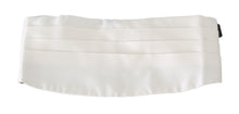 Load image into Gallery viewer, Dolce &amp; Gabbana Elegant Silk White Patterned Cummerbund
