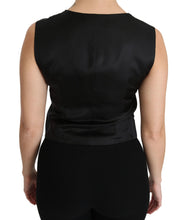 Load image into Gallery viewer, Dolce &amp; Gabbana Chic Black Dotted Wool Blend Sleeveless Vest
