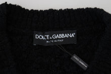 Load image into Gallery viewer, Dolce &amp; Gabbana Elegant Black Wool-Blend V-Neck Sweater
