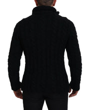 Load image into Gallery viewer, Dolce &amp; Gabbana Elegant Black Wool-Cashmere Blend Cardigan
