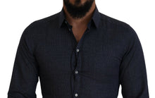 Load image into Gallery viewer, Dolce &amp; Gabbana Elegant Slim Fit Dark Blue Dress Shirt
