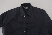 Load image into Gallery viewer, Dolce &amp; Gabbana Elegant Slim Fit Dark Blue Dress Shirt
