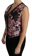 Load image into Gallery viewer, Dolce &amp; Gabbana Elegant Floral Brocade Plunging Vest Top
