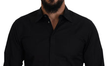 Load image into Gallery viewer, Dolce &amp; Gabbana Elegant Slim Fit Formal Black Dress Shirt
